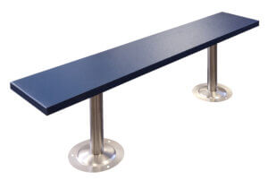 Plastic Locker Benches With Choice Of Pedestal