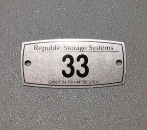 Republic Number Plates With Pop Rivets