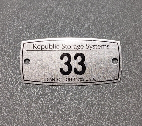 Republic Number Plates With Pop Rivets