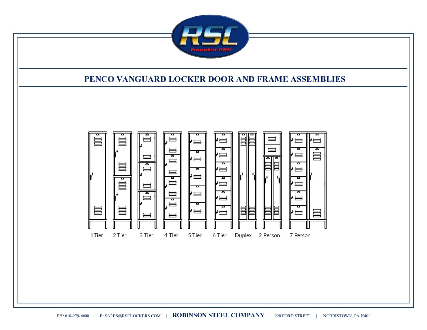 Penco Vanguard Door And Frame Assemblies