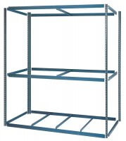 Rivet Lock WIDE SPAN Storage Rack With Wire Decking