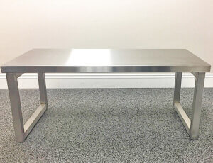 Stainless Steel Free Standing Bench