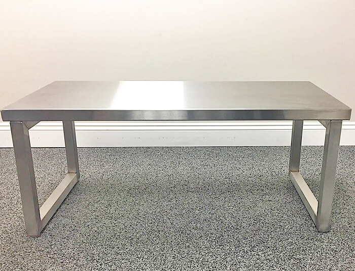Stainless Steel Free Standing Bench